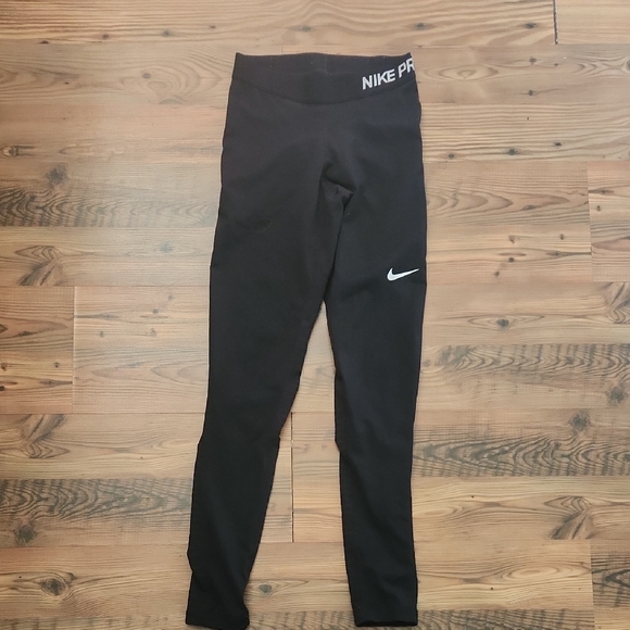 ♻️Nike pro Black Full Base Layer Leggings Size S - Picture 1 of 5